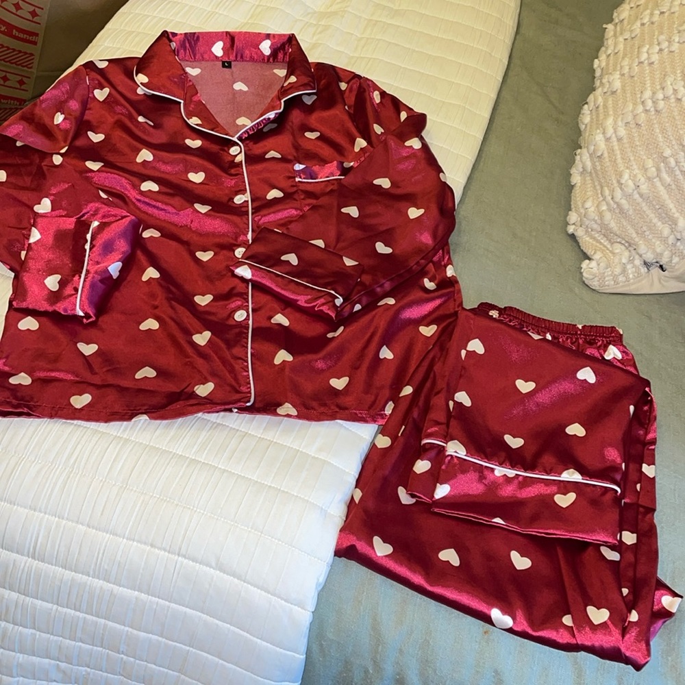 Red Satin Pajamas
